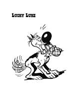 coloriage rantanplan le chien de lucky luke